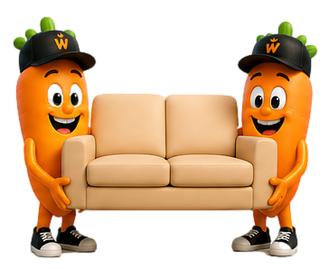 Carrot movers carrying a sofa